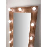 Гримерное зеркало с подсветкой 160х60 Орех