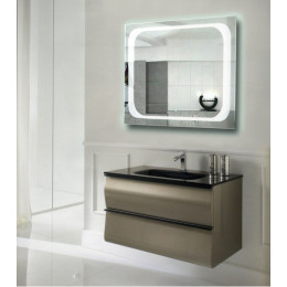 Зеркало в ванную комнату с подсветкой Атлантик 120х120 см